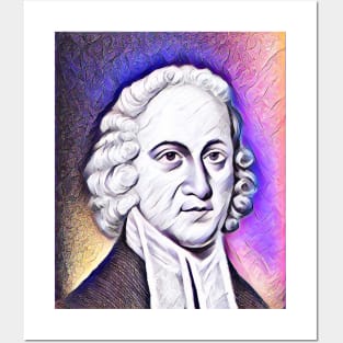 Jonathan Edwards Pink Portrait | Jonathan Edwards Artwork 8 Posters and Art